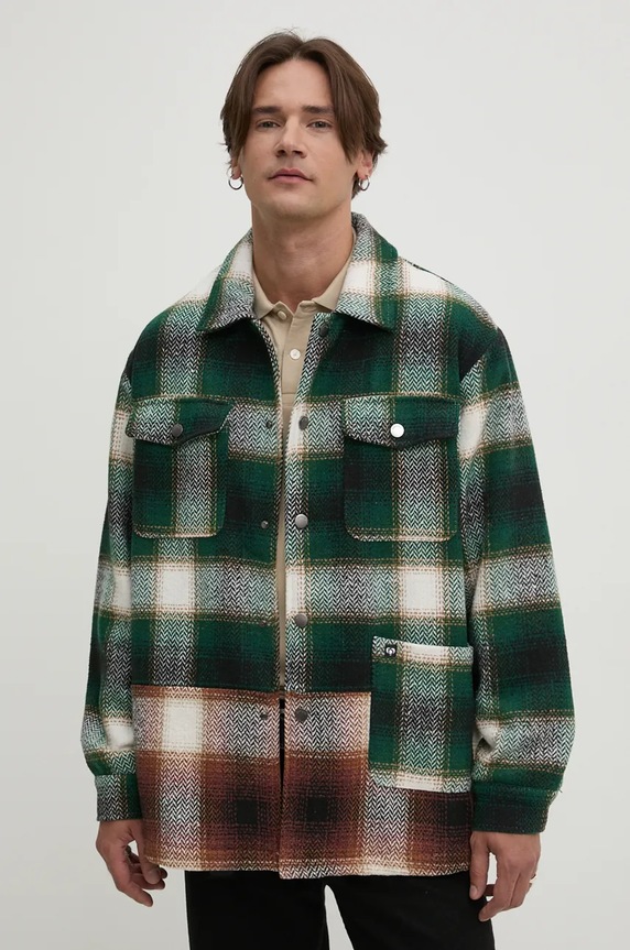 Desigual ingkabát ABRAHAN zöld 24WMEW04