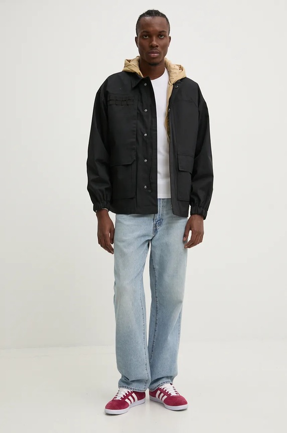 Ρούχα Μπουφάν Desigual DELAWARE 24WMEW16 μαύρο