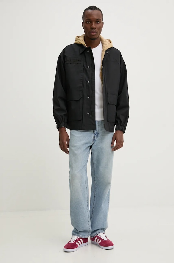 Ρούχα Μπουφάν Desigual DELAWARE 24WMEW16 μαύρο