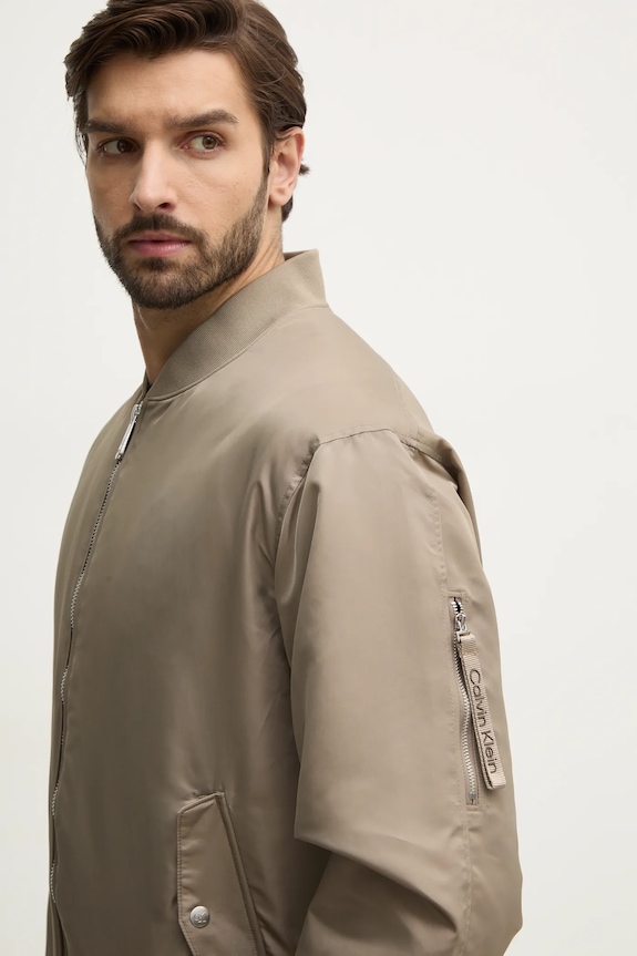 Bunda Calvin Klein Jeans béžová 00040EM524