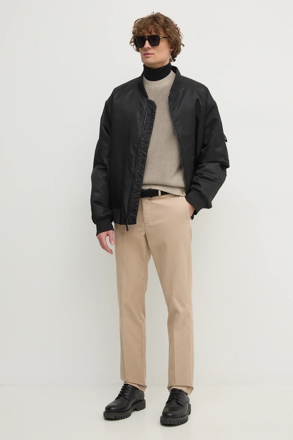 Μπουφάν bomber Calvin Klein Jeans 00040EM524 μαύρο SS25