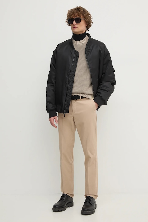 Μπουφάν bomber Calvin Klein Jeans 00040EM524 μαύρο SS25