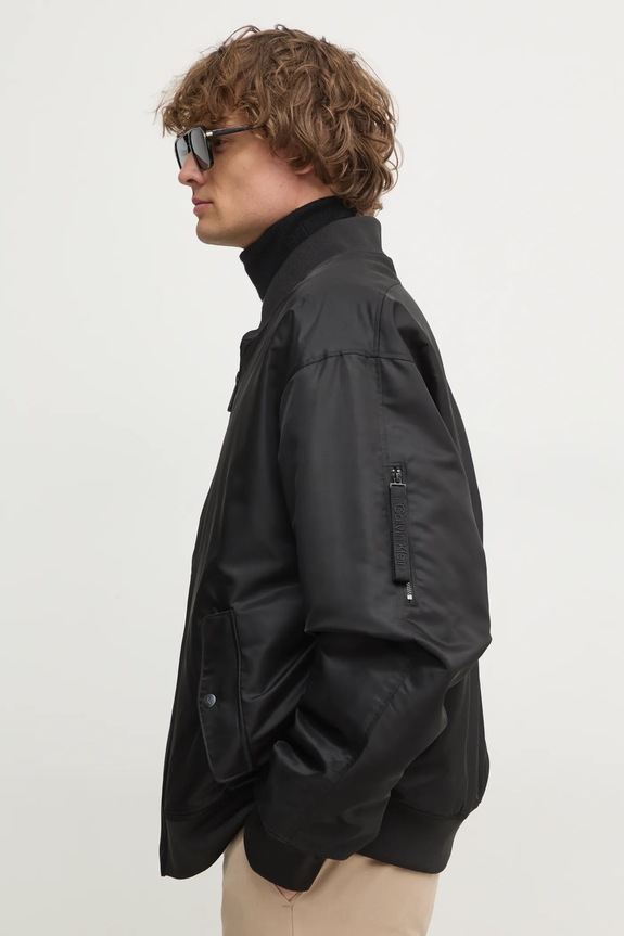 Μπουφάν bomber Calvin Klein Jeans μαύρο 00040EM524