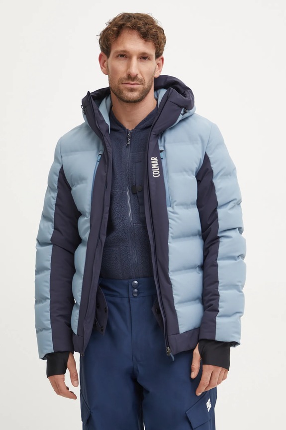 Péřová lyžařská bunda Colmar zimní sporty modrá 1094.7XY