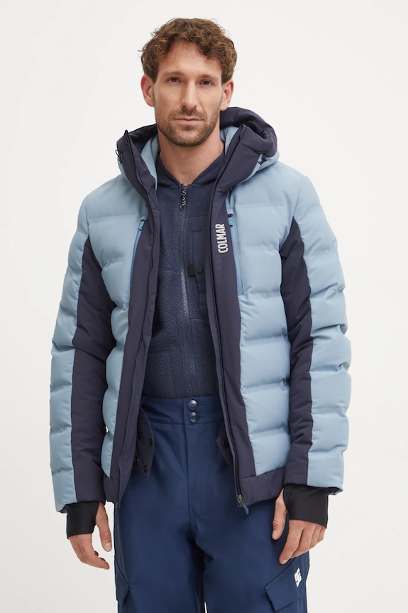 Péřová lyžařská bunda Colmar zimní sporty modrá 1094.7XY