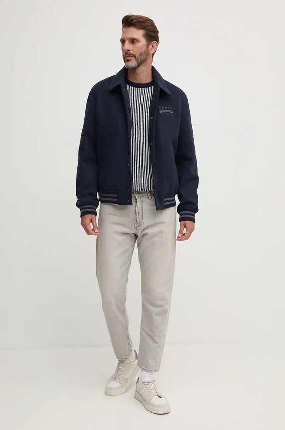 Яке Guess MELTON M4BL29.WGJ72 тъмносин AW24