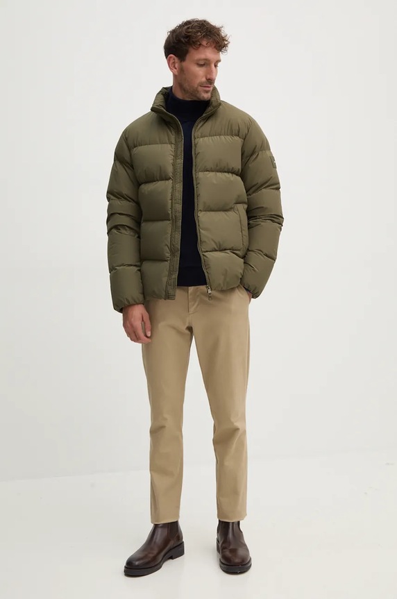 Μπουφάν με επένδυση από πούπουλα Tommy Hilfiger MW0MW36666 πράσινο AW24