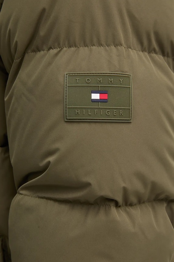 Μπουφάν με επένδυση από πούπουλα Tommy Hilfiger MW0MW36666 πράσινο