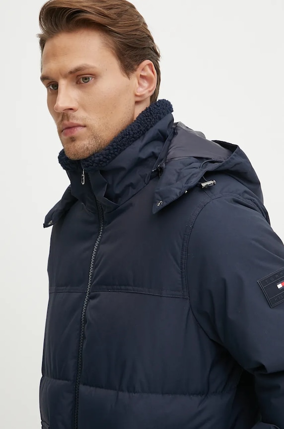 Μπουφάν Tommy Hilfiger σκούρο μπλε MW0MW37125
