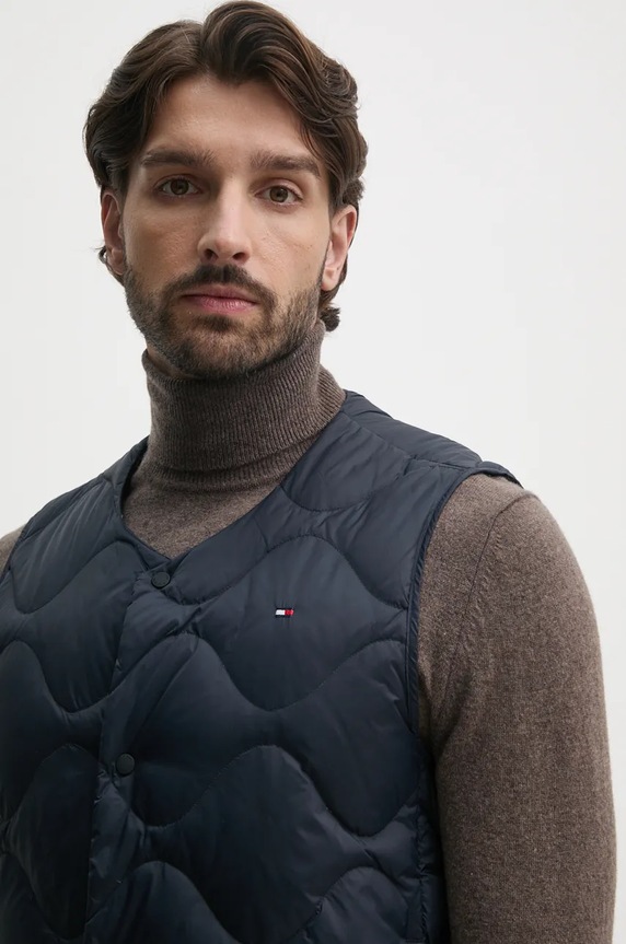 Tommy Hilfiger bezrękawnik puchowy granatowy MW0MW36583