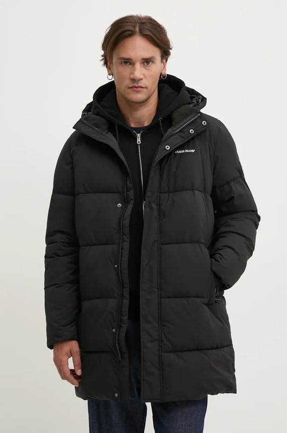 Guess Jeans giacca foderato nero M4BL26.WGII2