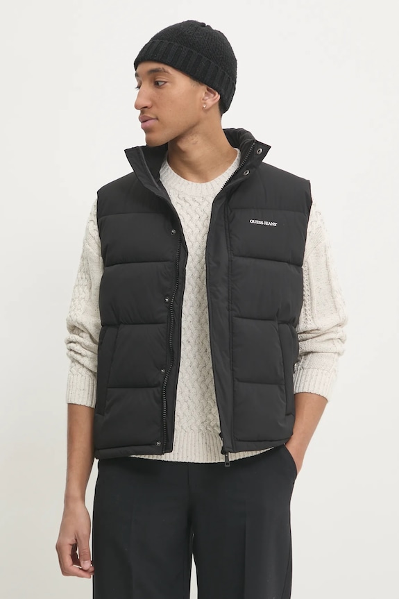 Αμάνικο μπουφάν Guess Jeans άλλο μαύρο M4BN47.WGII2