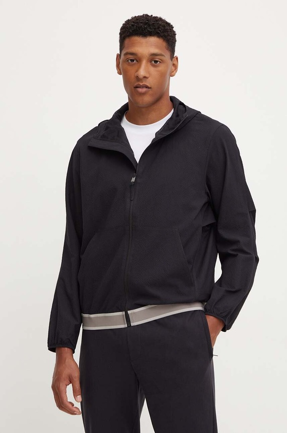 Tréningová bunda Calvin Klein Performance nezateplené čierna 00GMF4O505