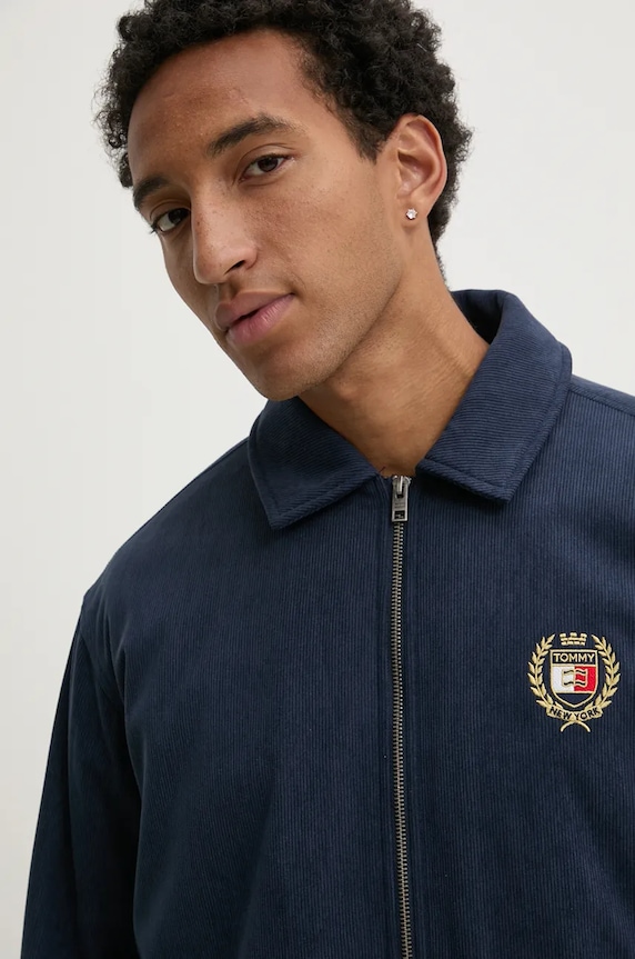 Bunda Tommy Jeans tmavomodrá DM0DM19626