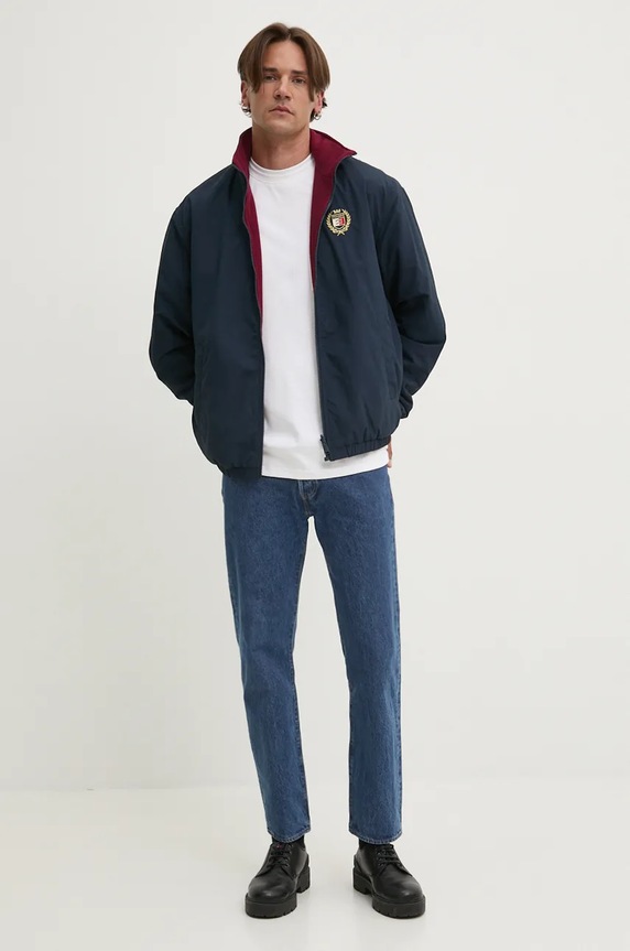 Ρούχα Μπουφάν δυο όψεων Tommy Jeans DM0DM19643 σκούρο μπλε