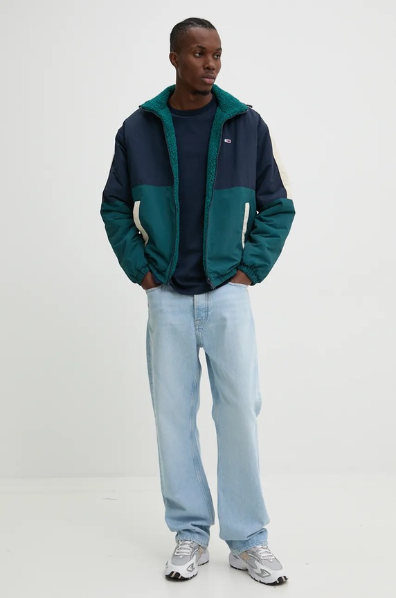 Дрехи Яке с две лица Tommy Jeans DM0DM20462 тюркоазен