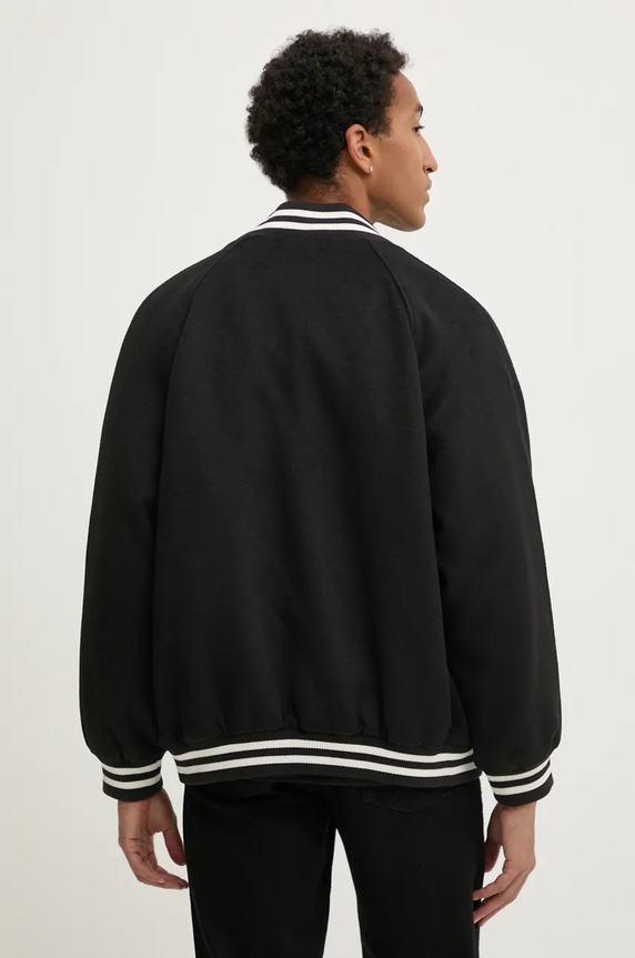 Odzież Tommy Jeans kurtka bomber z domieszką wełny DM0DM20685 czarny