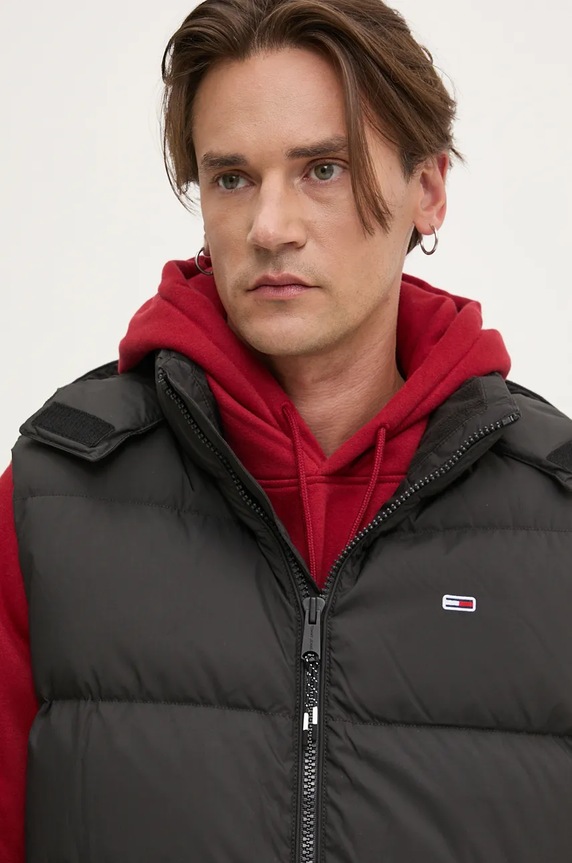 Tommy Jeans bezrękawnik puchowy DM0DM20465 czarny