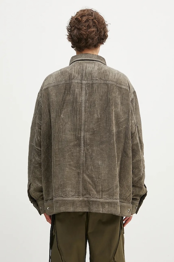 Ρούχα Μπουφάν με κορδόνι Rick Owens Jumbo Worker DU02D2761.HCF γκρί