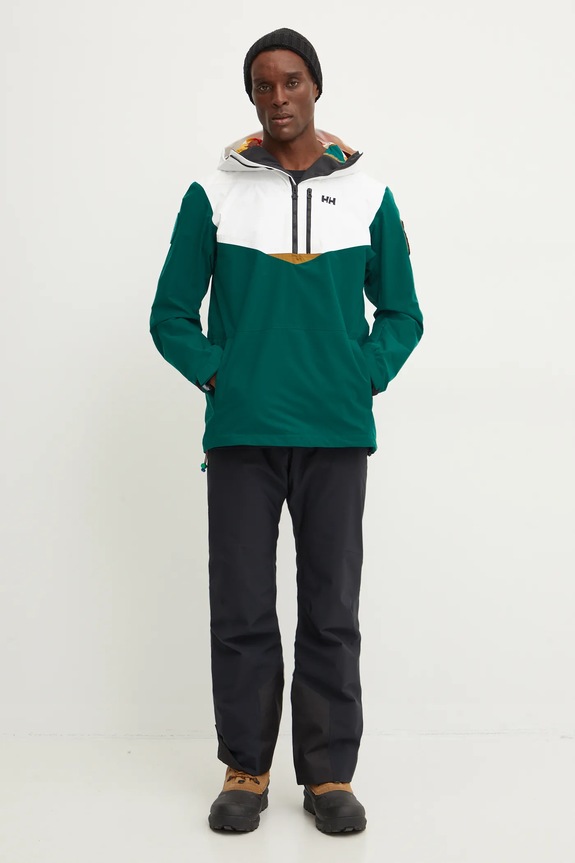 Lyžařská bunda Helly Hansen Apres Anorak 65980 zelená AW24