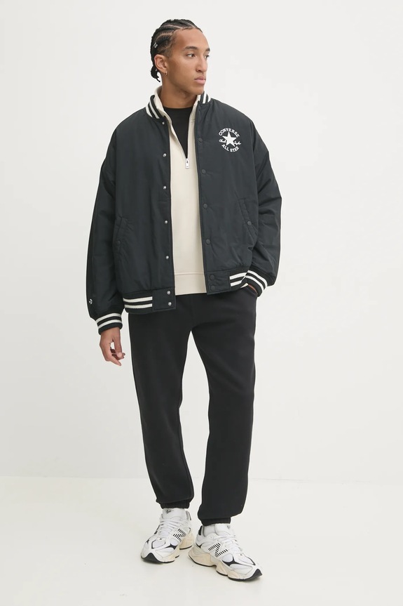 Куртка-бомбер Converse 10026976.A01 чёрный AW24