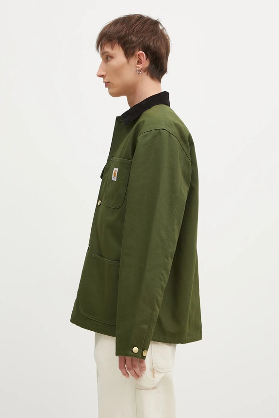 Carhartt WIP giacca in cotone Michigan Coat I015261.2EO01 verde AW24