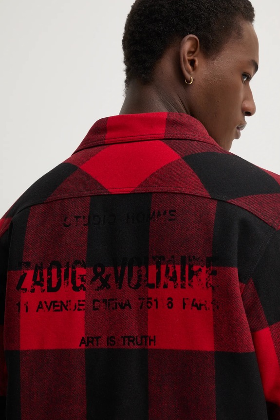 Vlněná bunda ZADIG&VOLTAIRE WMOW00383 červená