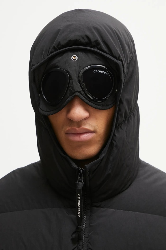 C.P. Company rövid kabát Chrome-R Goggle Down Jacket fekete 17CMOW079A005904G