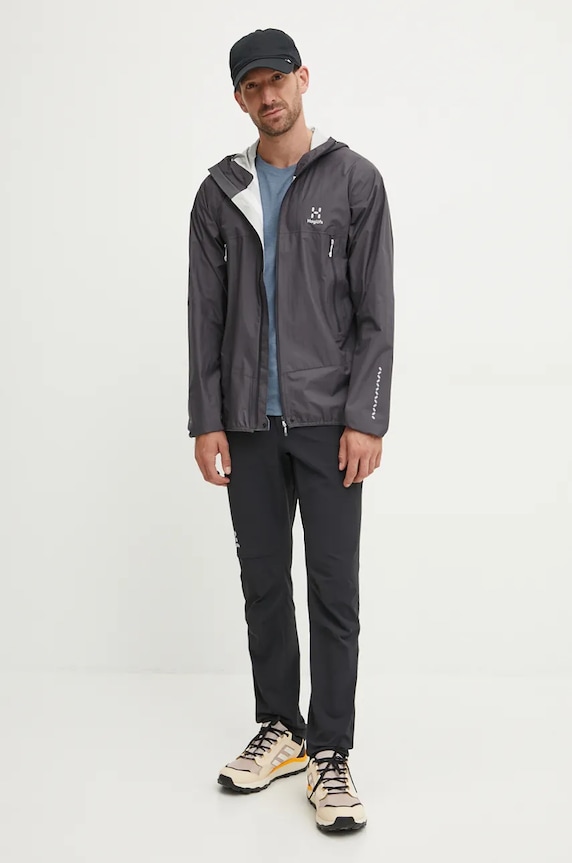 Haglöfs kurtka outdoorowa L.I.M Proof 605234 szary SS25