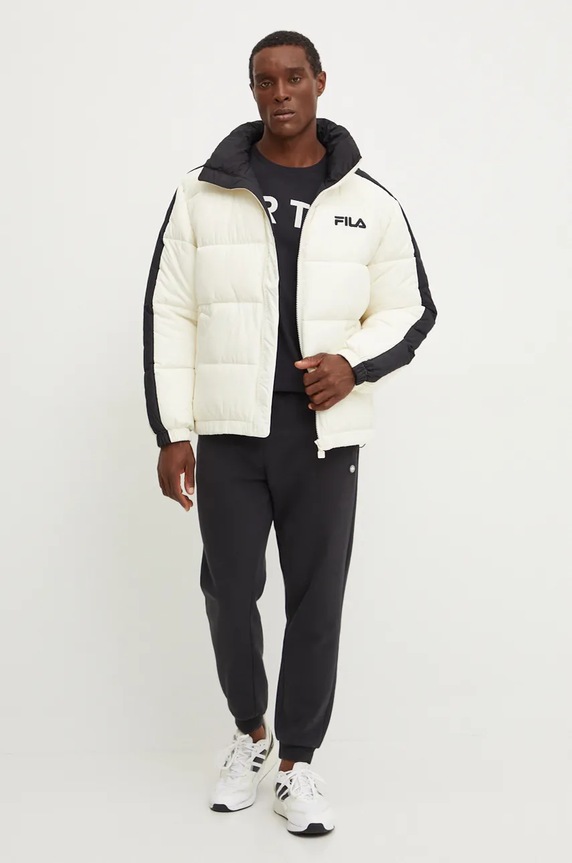 Яке Fila Leszno 90s FAM0770 бежов AW24
