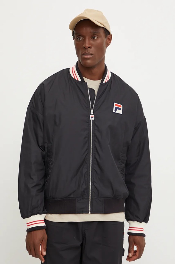 Bunda Fila Limoges oversize čierna FAM0755
