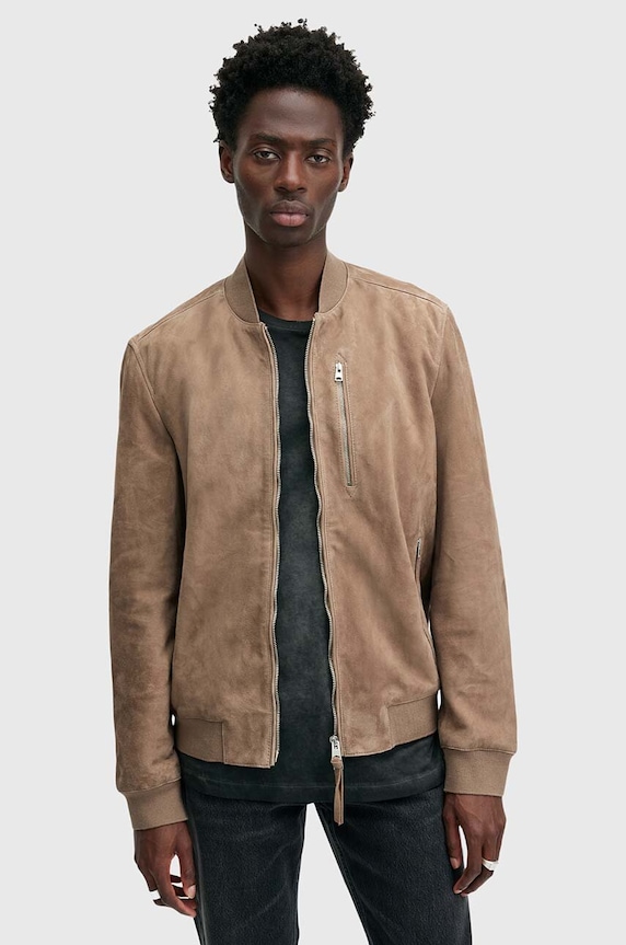 AllSaints bomberka M067LB brązowy