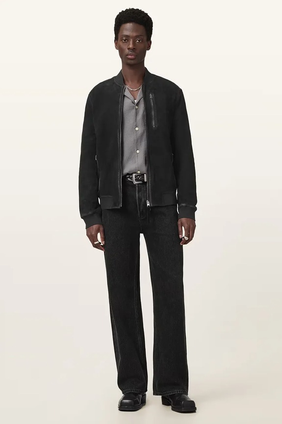 Oblečenie AllSaints bunda bomber M067LB čierna