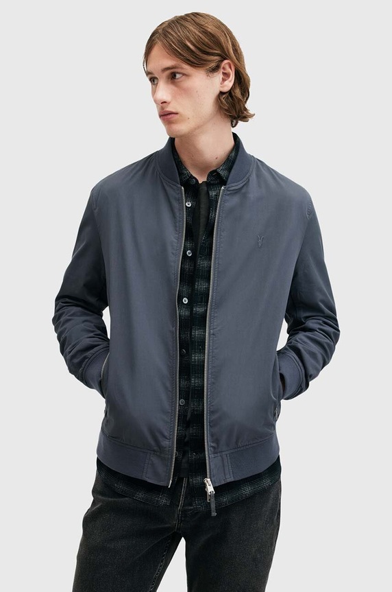 AllSaints kurtka bomber BASSETT M077OB granatowy