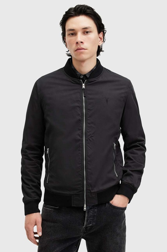 AllSaints kurtka bomber BASSETT czarny M077OB