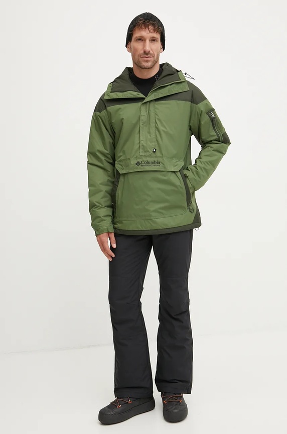 Columbia sports jacket Challenger 2090991 green AW25