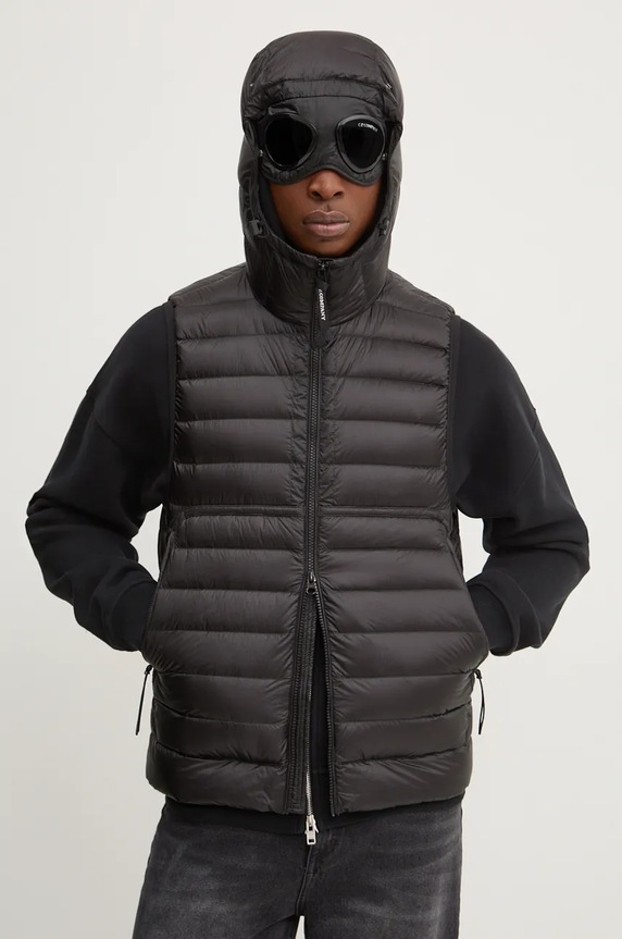 C.P. Company gilet in piuma foderato nero 17CMOW074A006099A
