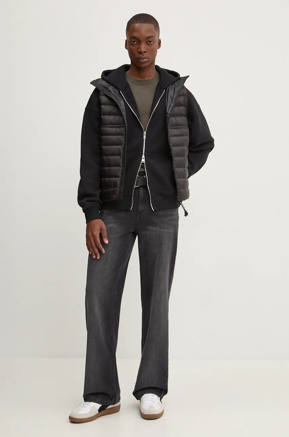 C.P. Company gilet in piuma 17CMOW074A006099A nero AW24