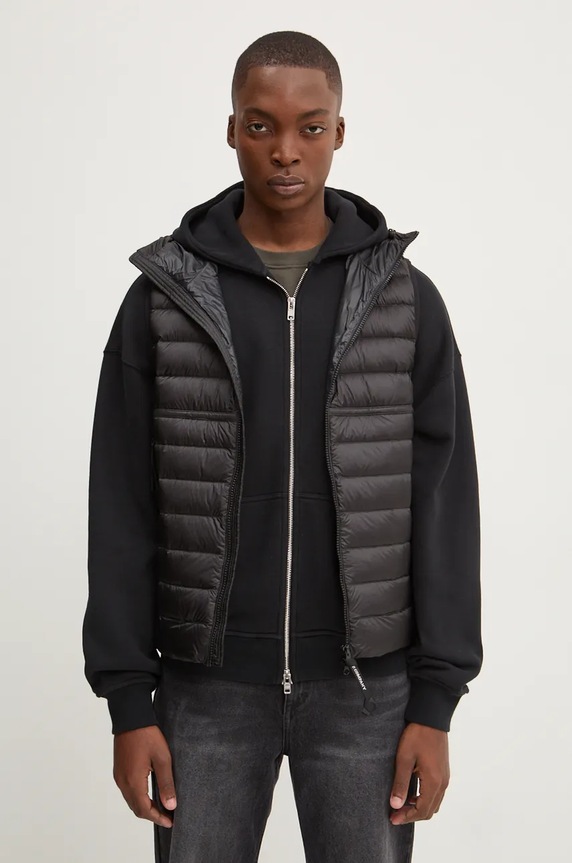 C.P. Company gilet in piuma nero 17CMOW074A006099A