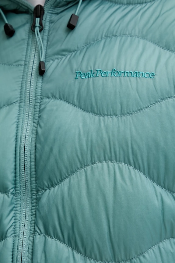 Peak Performance páperová bunda pánska Helium Down G79845 tyrkysová
