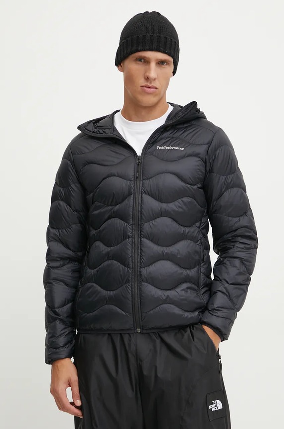 Peak Performance geacă cu puf pentru bărbați Helium Down cu captuseala negru G79845