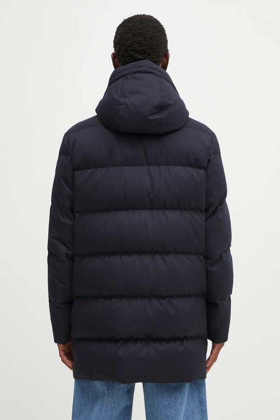 Одяг Вовняна куртка Woolrich Luxe Long Parka CFWOOU0627MRUT3108.UT31 темно-синій