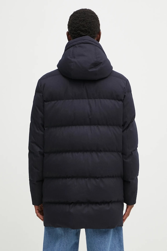 Одяг Вовняна куртка Woolrich Luxe Long Parka CFWOOU0627MRUT3108.UT31 темно-синій