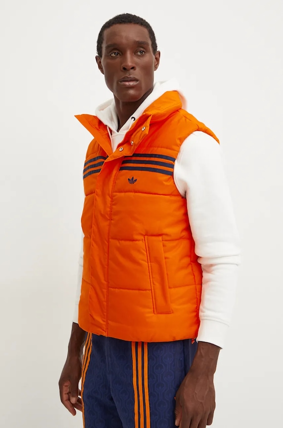 adidas Originals vestă cu captuseala portocaliu JN9554