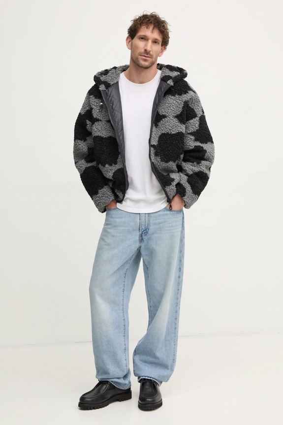 Bunda s prímesou vlny Fiorucci U01FMOJA092FL01BK01 sivá AW24