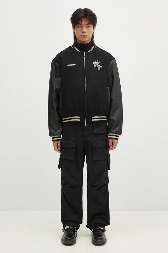 Represent wool blend bomber jacket Mascot Wool Varsity Jacket MLM1127.001