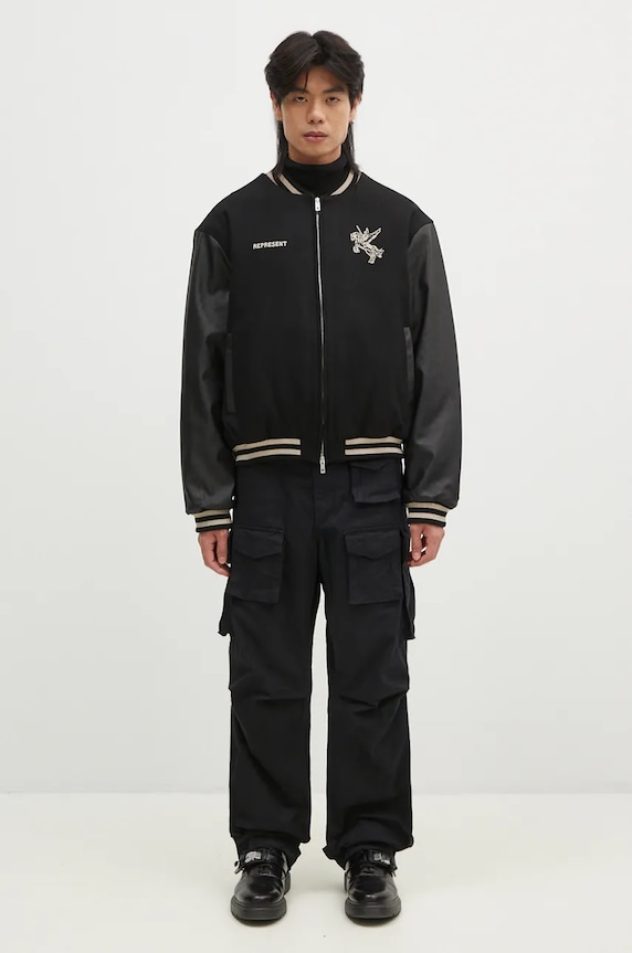 Represent wool blend bomber jacket Mascot Wool Varsity Jacket MLM1127.001