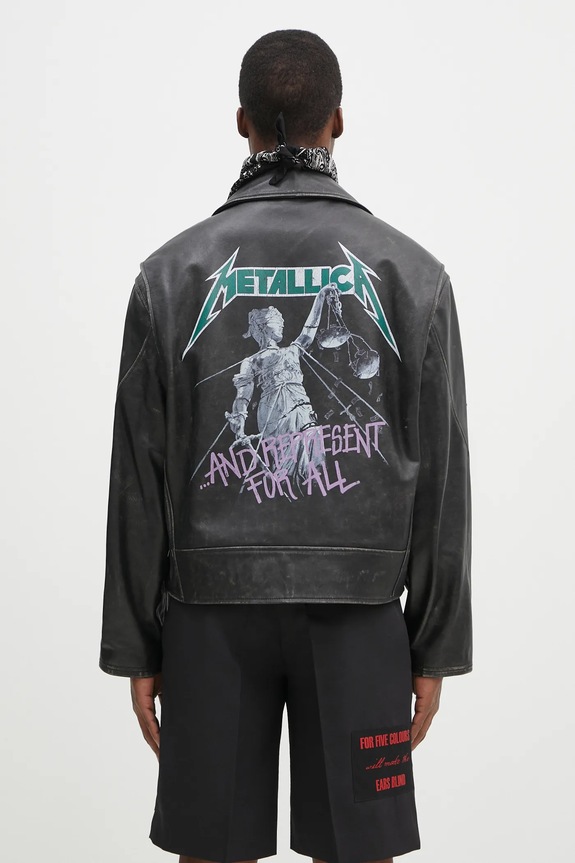 Clothing Represent leather biker jacket Metallica Leather Jacket MLM173.001 black