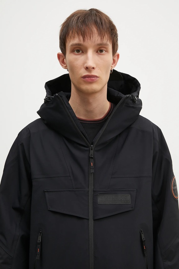 Napapijri jacket Rainforest Tech Op black NP0A4IAF0411