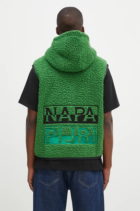 Ruházat Napapijri mellény gyapjú keverékből T-Jaman V NP0A4HZMG1T1 zöld